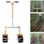 Mahan MDRRWPP 6: Manual Double Row 6 Inch Roller Weeder with Plant Protection Plate & Adjustable Handle